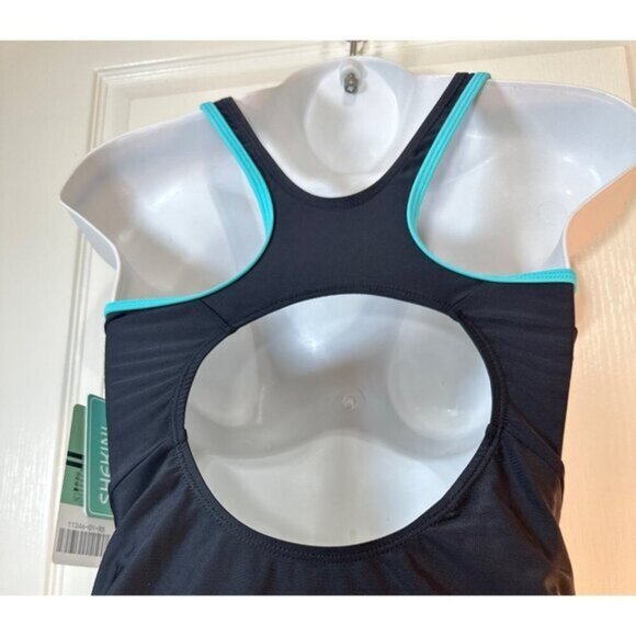 SHEKINI Womens Teens Girls Boyleg One Piece Full Coverage Swimsuit, NWT, SZ XS - Picture 7 of 10